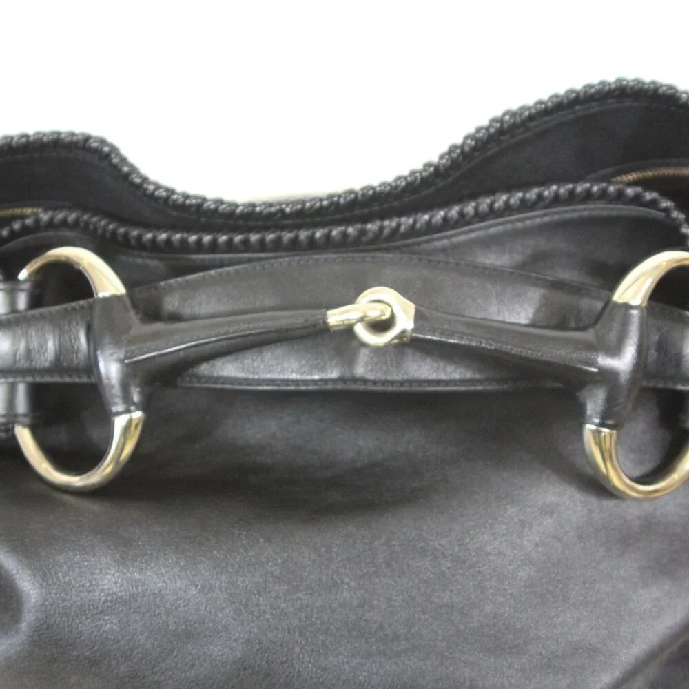 Gucci Pelham Large Leather Hobo Bag Black/Gold Hardware - Picture 4 of 13